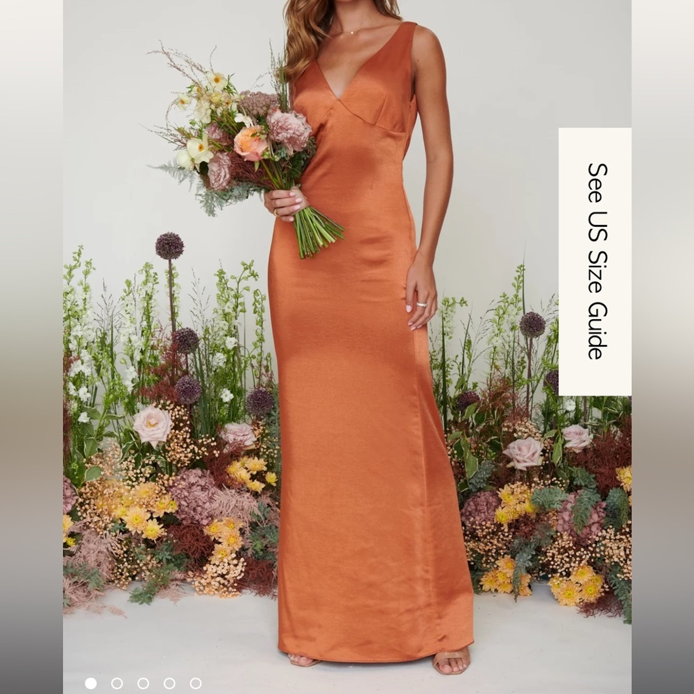 Pretty Lavish - Piper Maxi Dress - Copper - UK size 10 (us 6) only worn once!